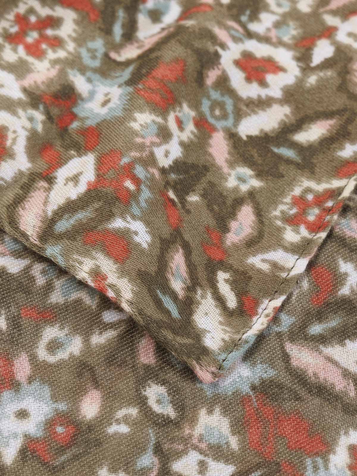 Foulard imprimé fleuri femme