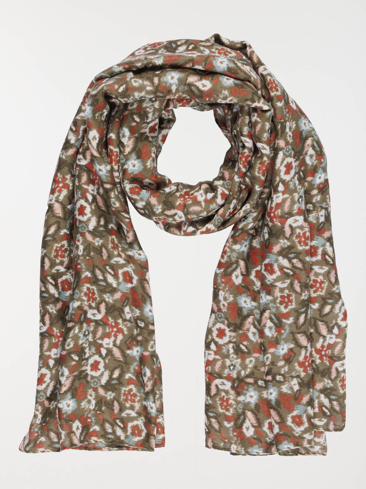  Foulard imprimé fleuri femme