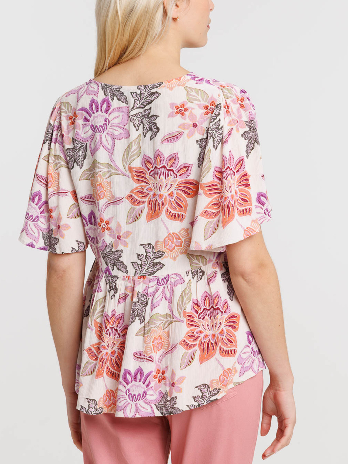 Blouse imprimée florale femme