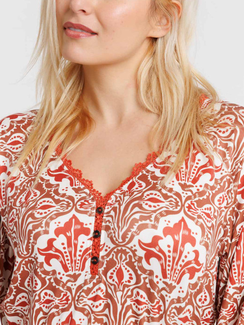 T-shirt imprimé manches...