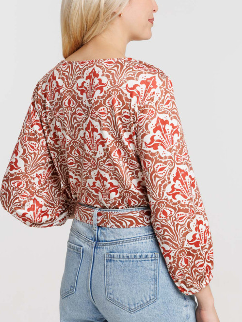 T-shirt imprimé manches...