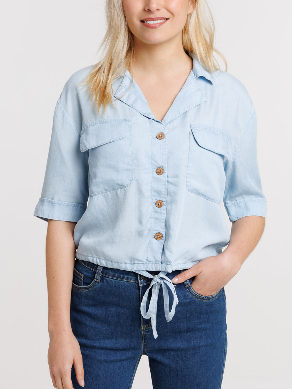 Chemise courte stone femme