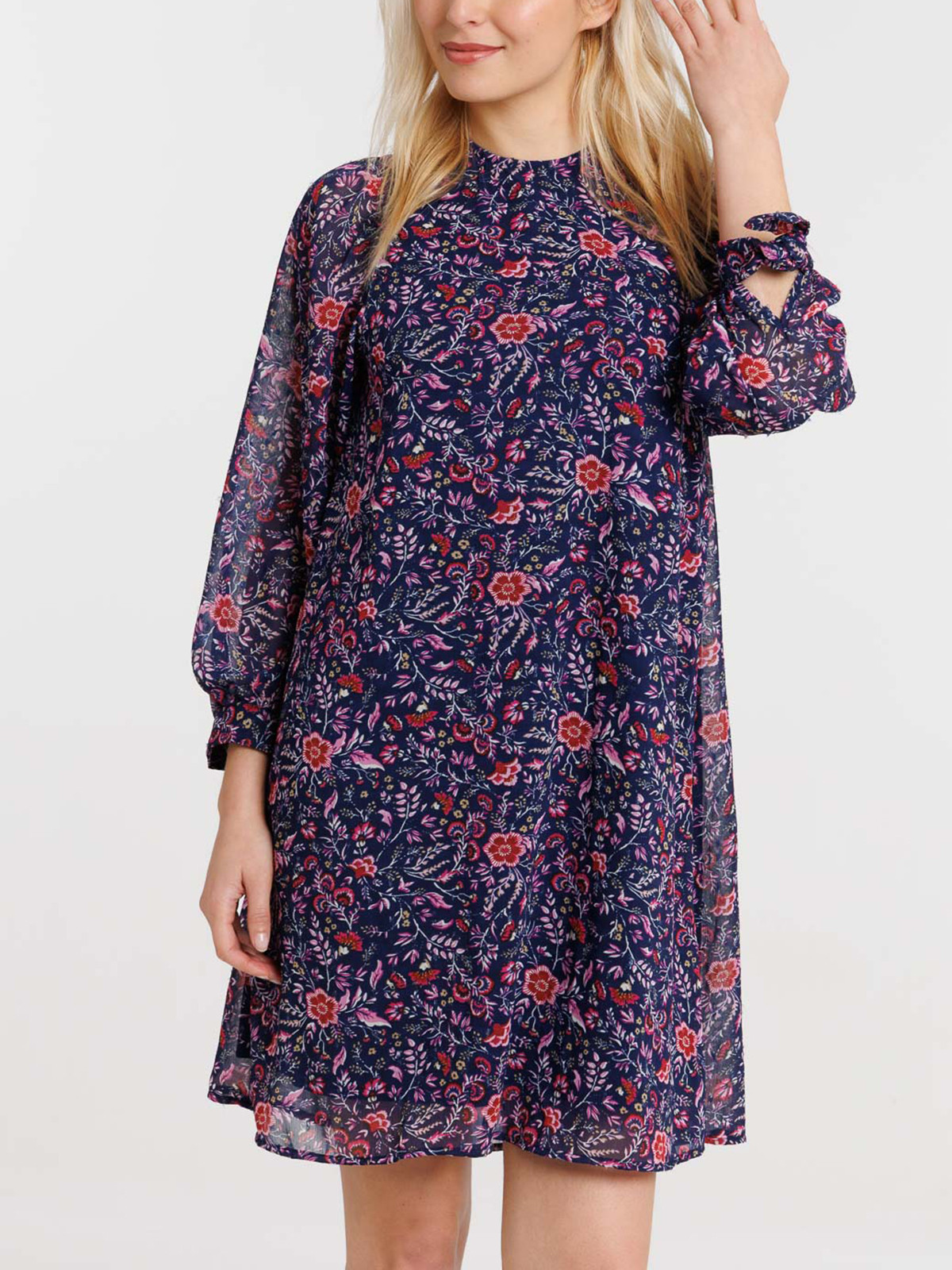 Robe voile imprimé fleuri femme