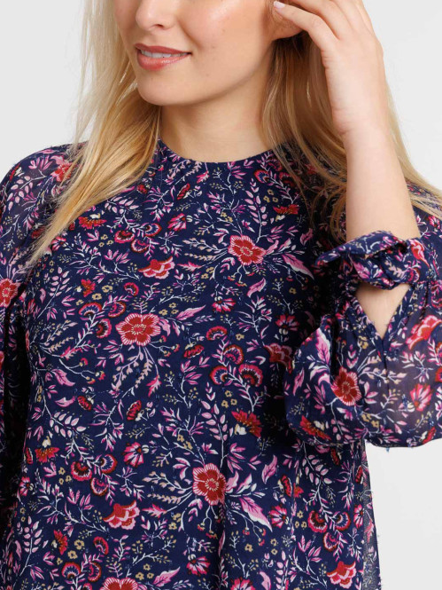 Robe voile imprimé fleuri...