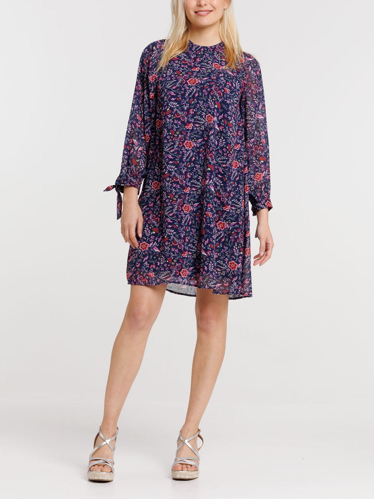 Robe voile imprimé fleuri femme