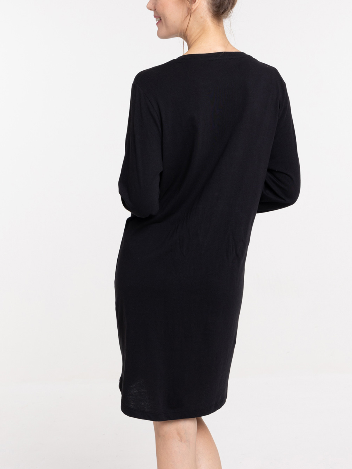 Liquette noire motif ours femme Liquette noire motif ours femme