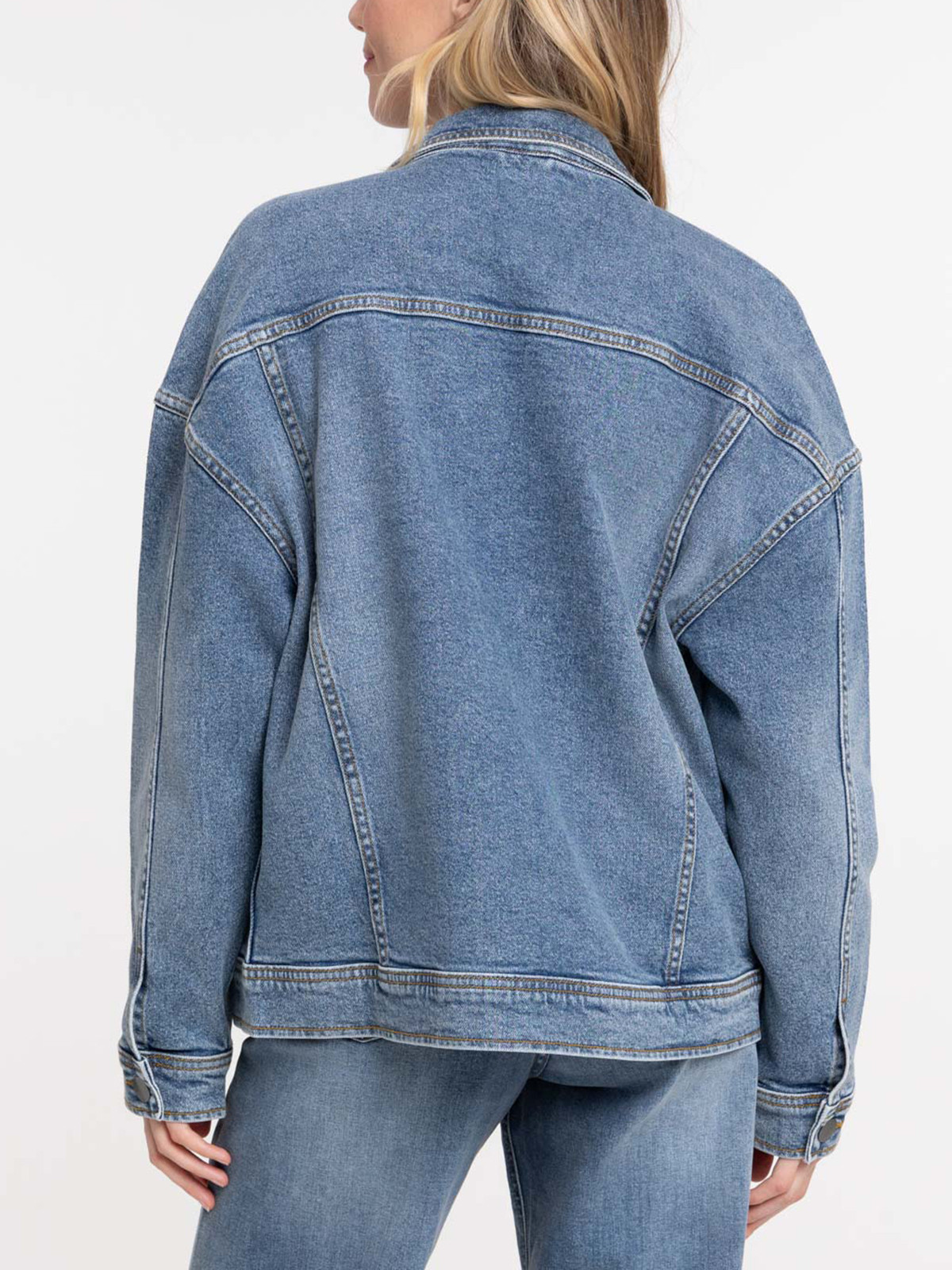 Veste denim stone oversize femme Veste denim stone oversize femme