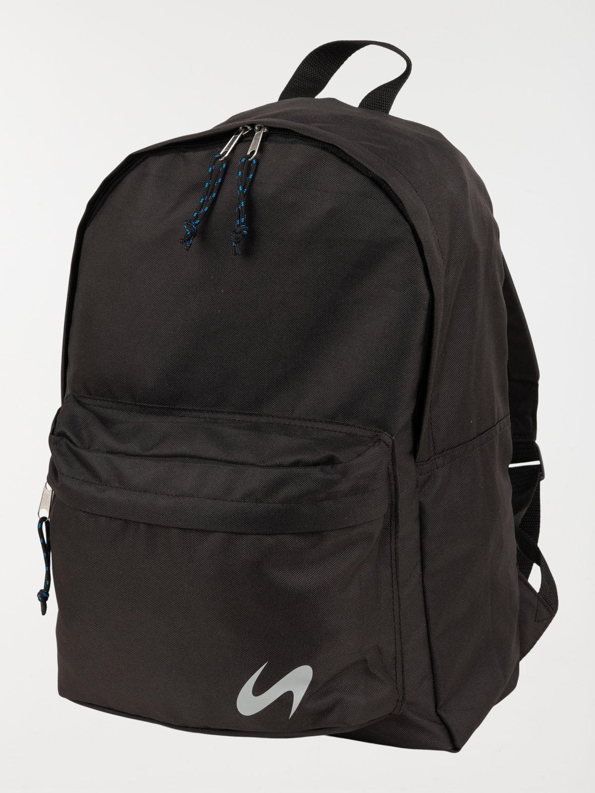 Sac à dos noir poche avant zippé