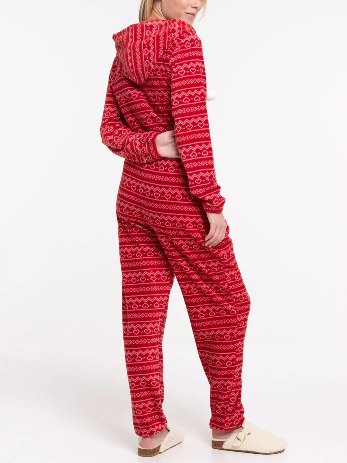Combinaison noël rouge femme Combinaison noël rouge femme