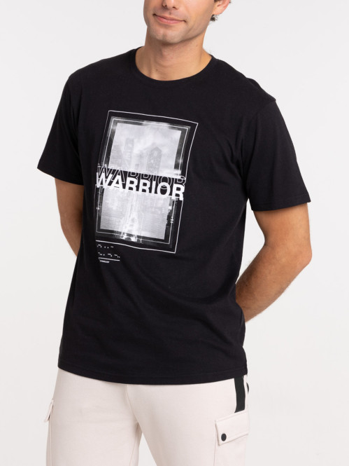 T-shirt urban warrior noir homme