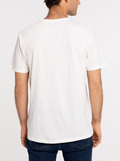 T-shirt écru motif tête de...