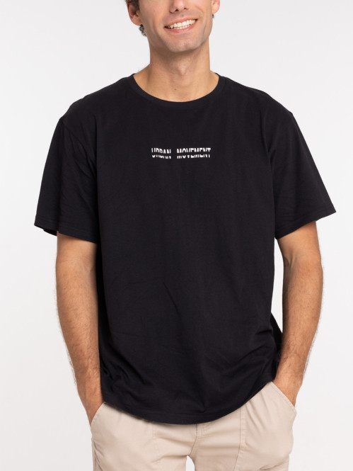 T-shirt imprimé dos noir homme