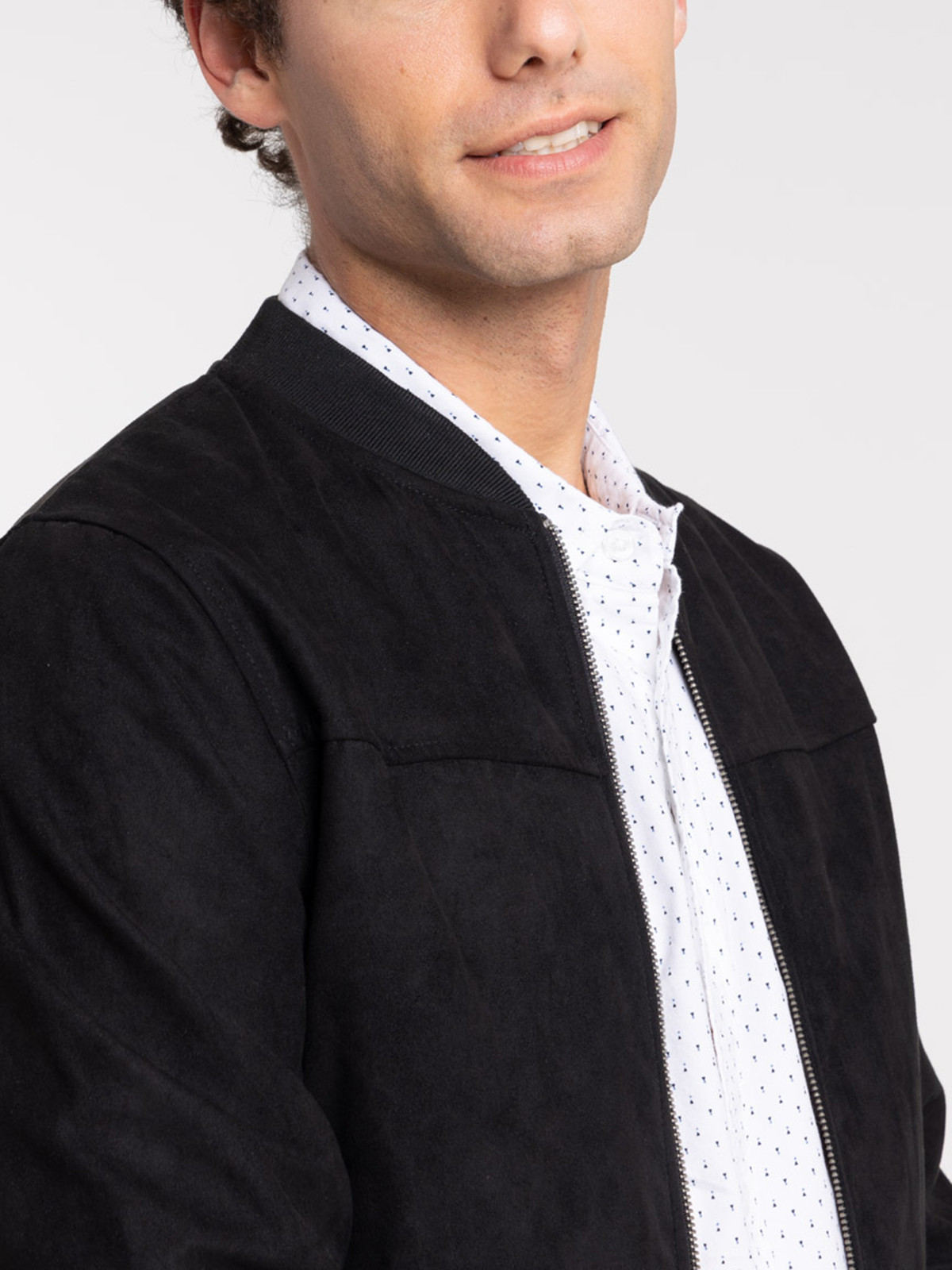 Blouson suédine noir homme Blouson suédine noir homme