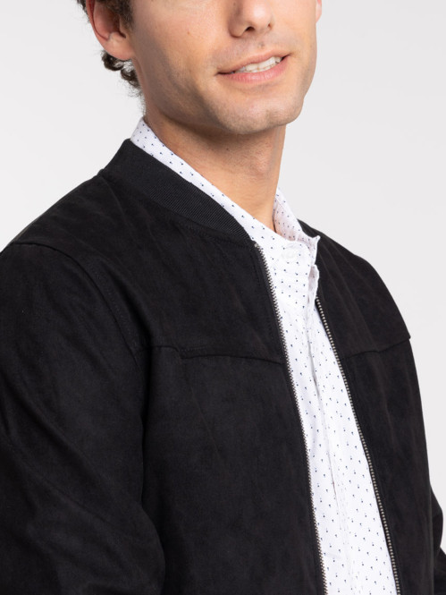 Blouson suédine noir homme Blouson suédine noir homme