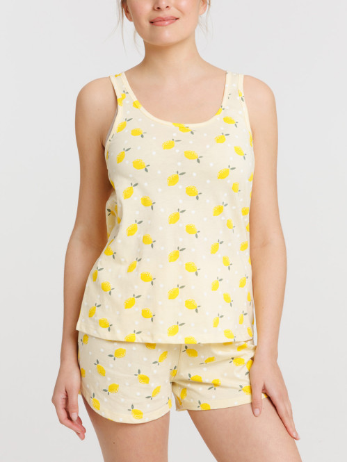 Pyjacourt citron femme