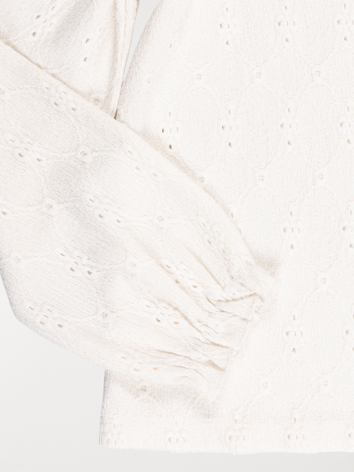 T-shirt col montant écru fille (3-12A) T-shirt col montant écru fille (3-12A)