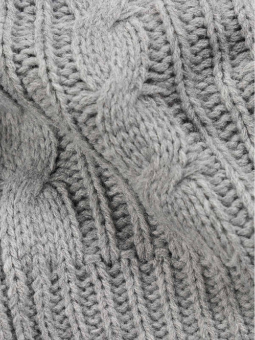 Snood polaire gris chiné homme