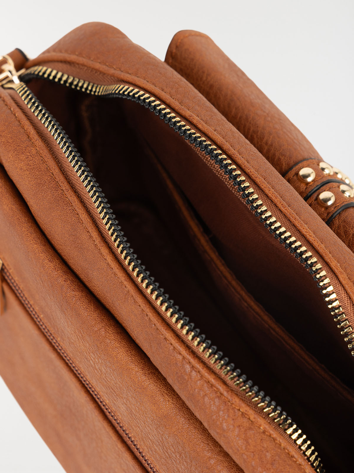 Sac besace trèfle doré femme