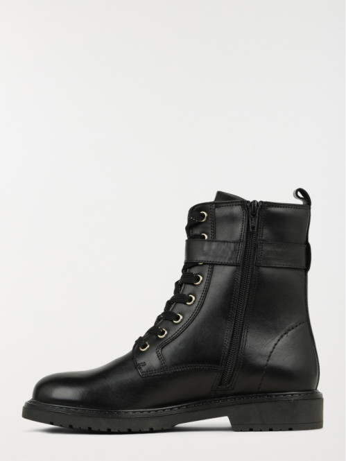 Bottines plates noires...