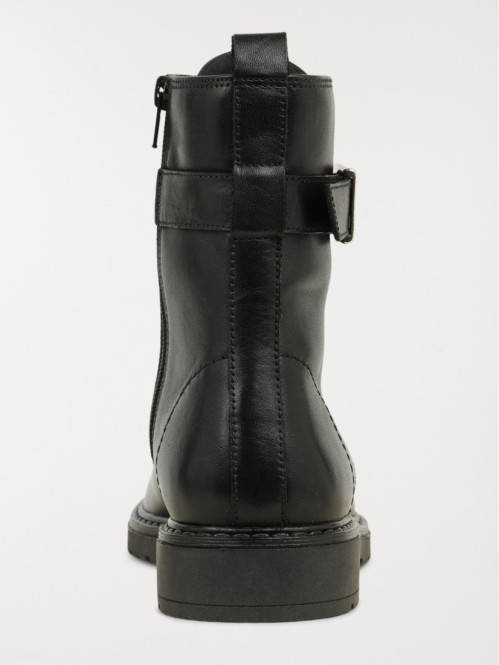 Bottines plates noires...