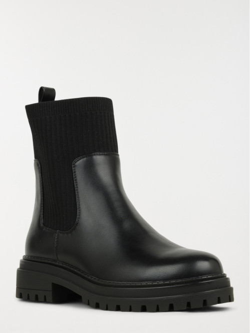 Bottines coloris noir femme...
