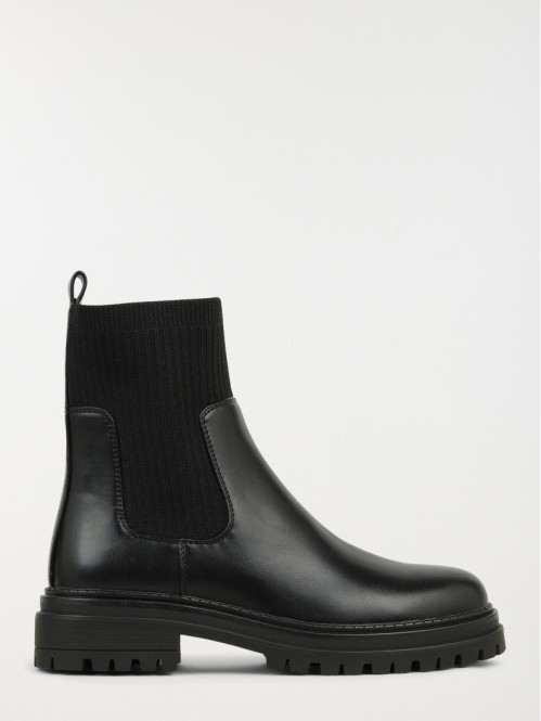 Bottines coloris noir femme (36-41)