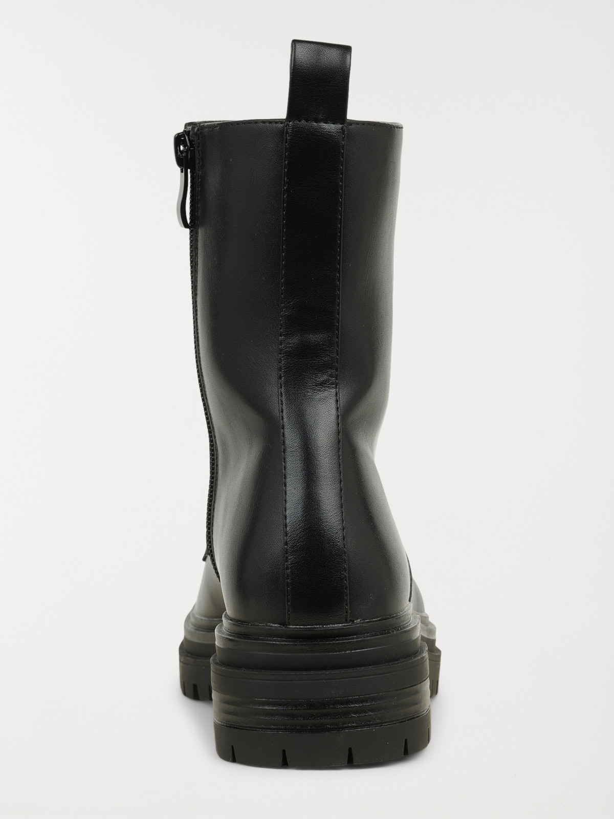 Bottine lacet coloris noir femme (36-41)