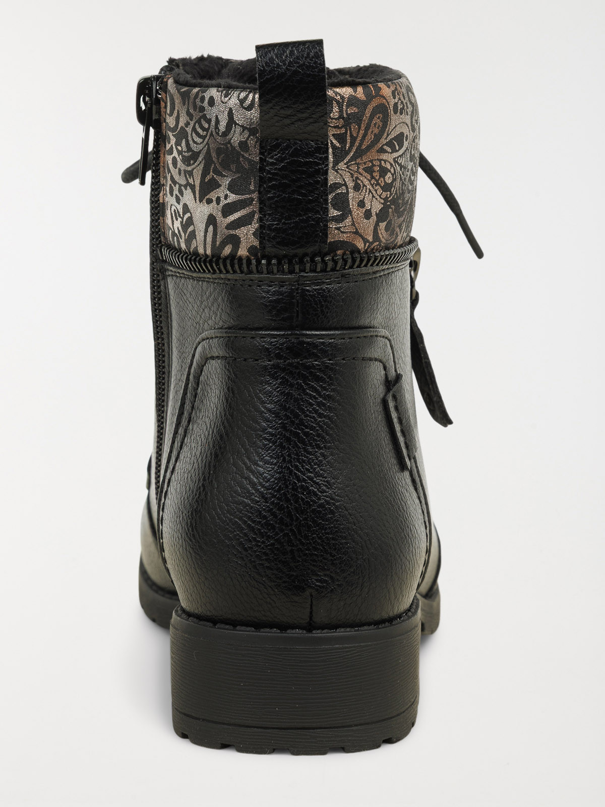 Bottines femme col imprimé (36-41) Bottines femme col imprimé (36-41)