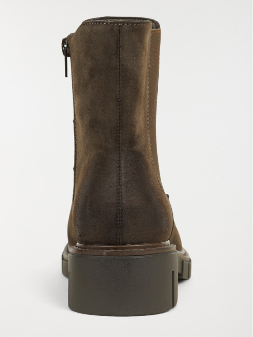 Bottines à talon marrons...