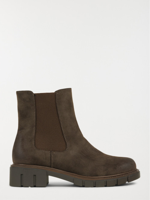 Bottines à talon marrons femme(36-41)
