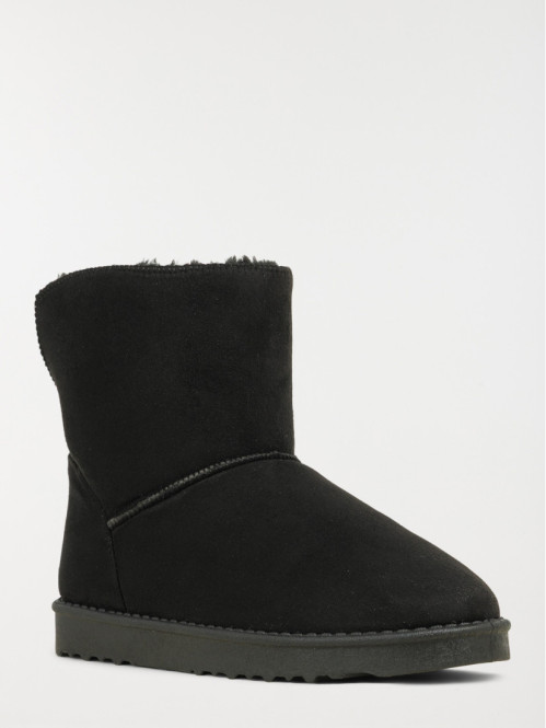 Boots femme coloris noir...