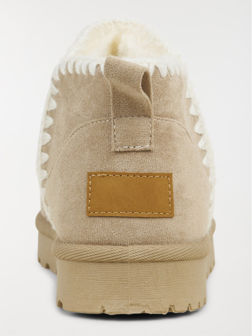 Boots coloris beige femme...
