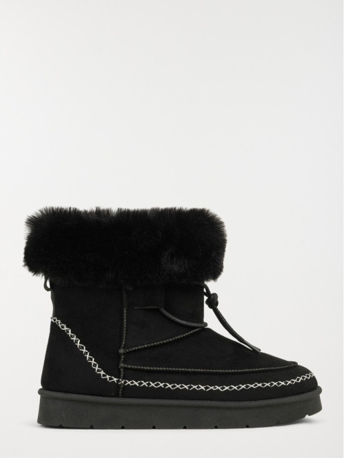 Boots coloris noir femme (36-41)