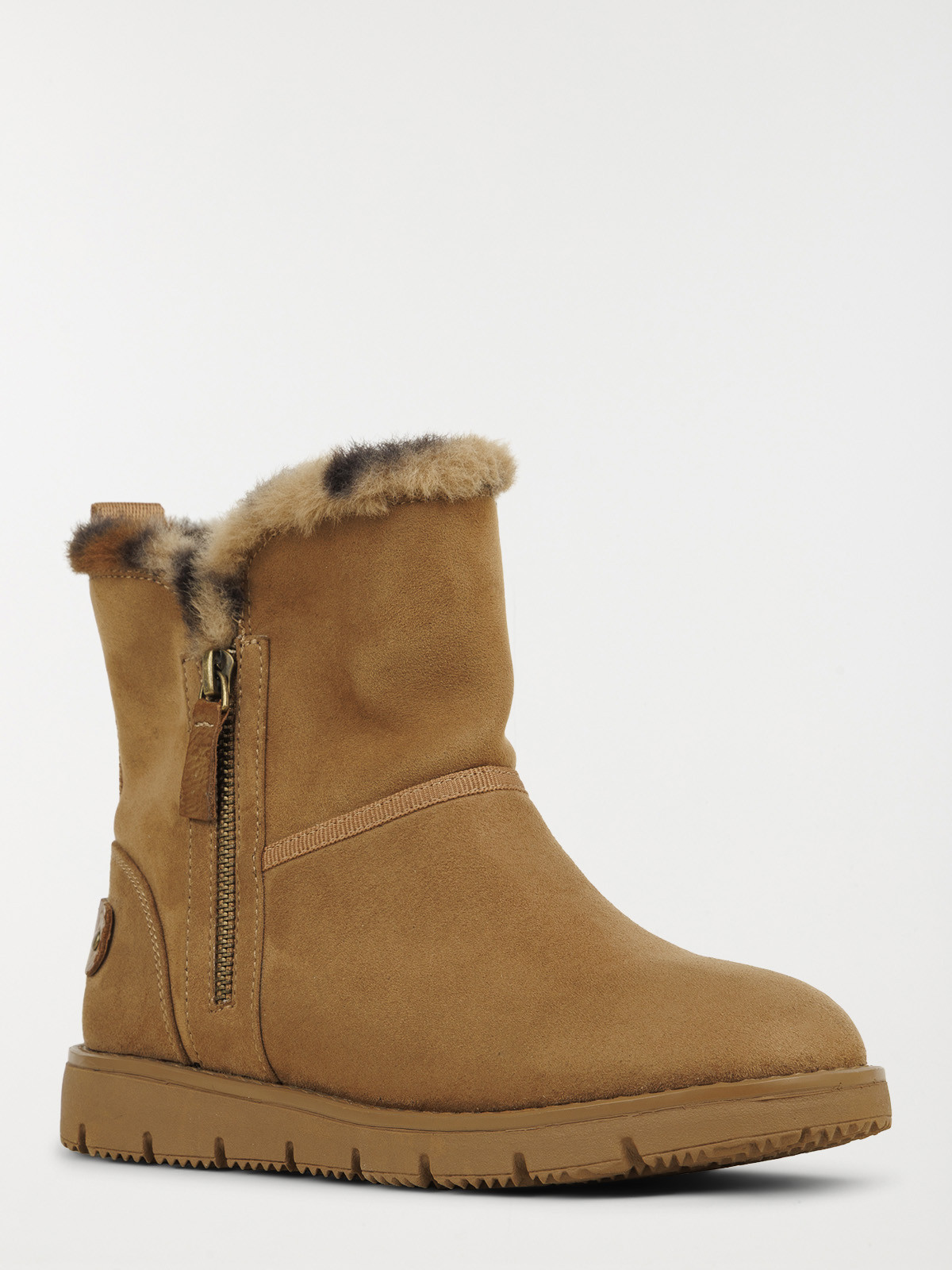 Bottines plates zippées femme (36-41)