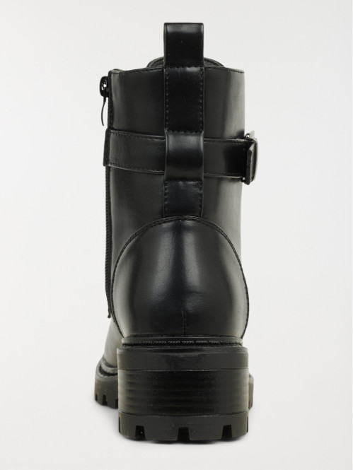 Bottines à lacet et zip...