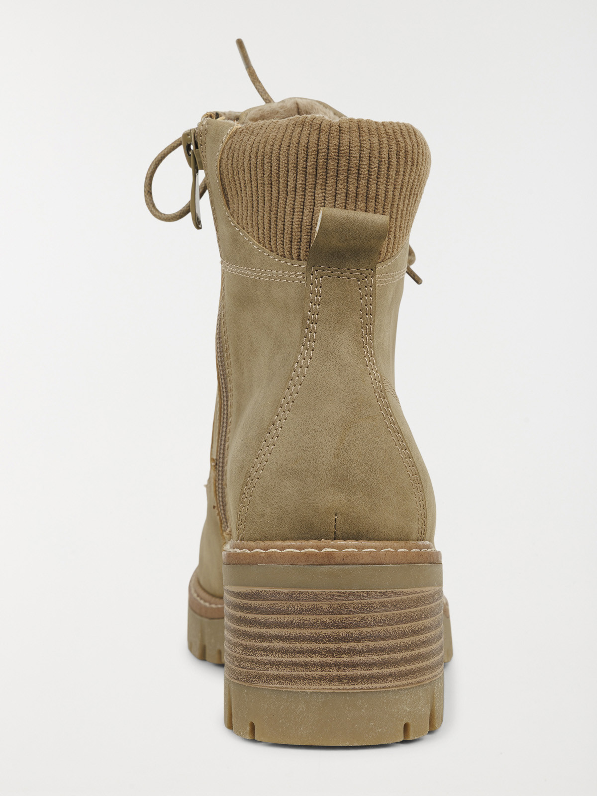 Bottines à lacets femme kaki (36-41)