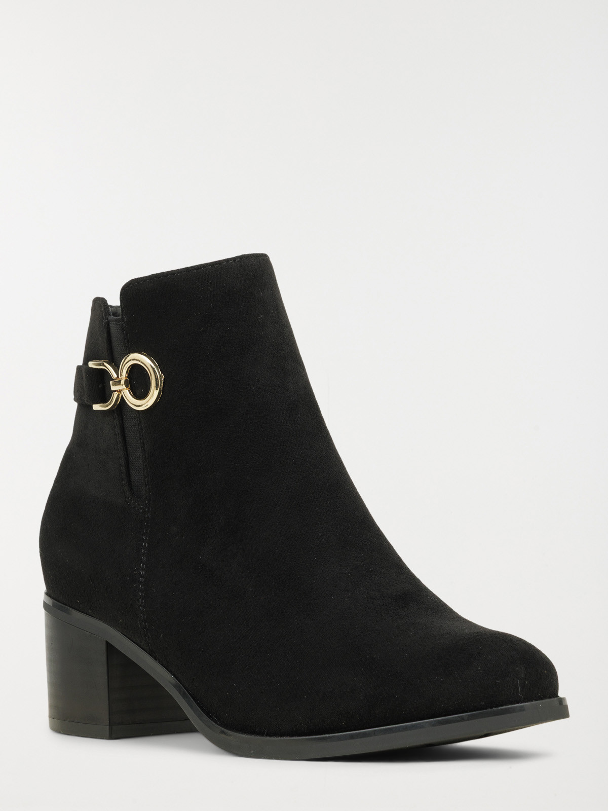 Bottines à talons noires femme (36-41)