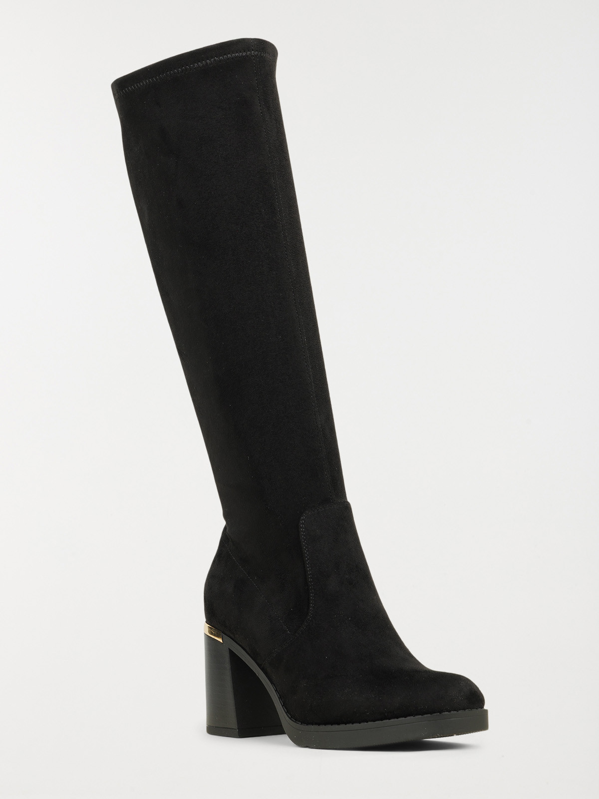Bottes noires à talon haut femme (36-41)