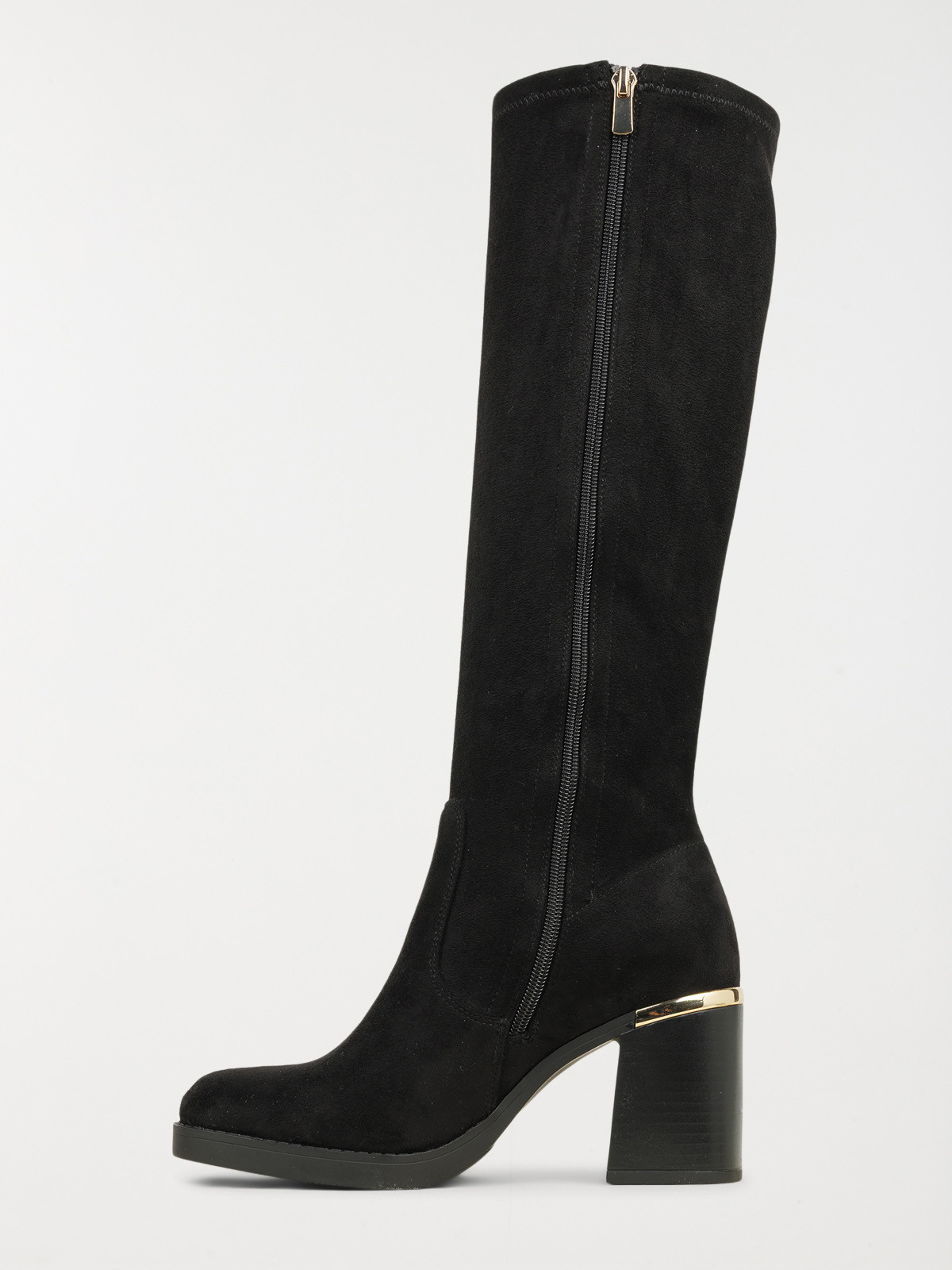 Bottes noires à talon haut femme (36-41)