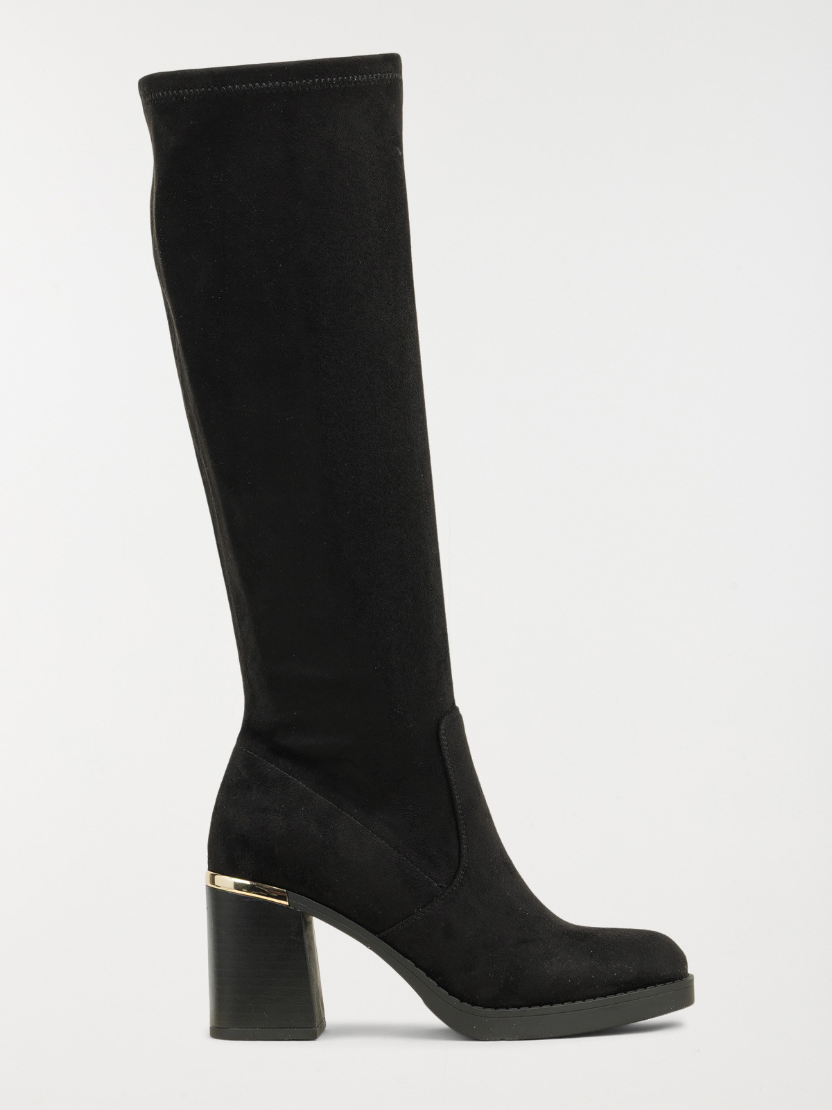 Bottes noires à talon haut femme (36-41)