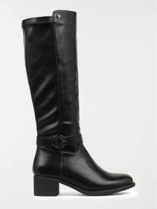 Bottes noires à talon femme...