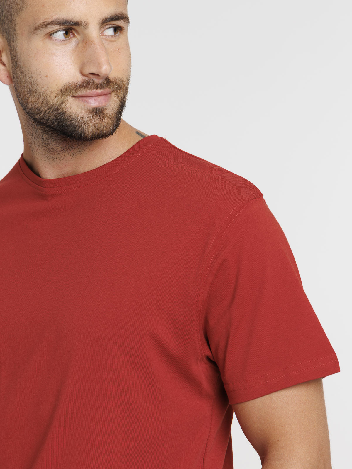 T-shirt basique col rond uni homme