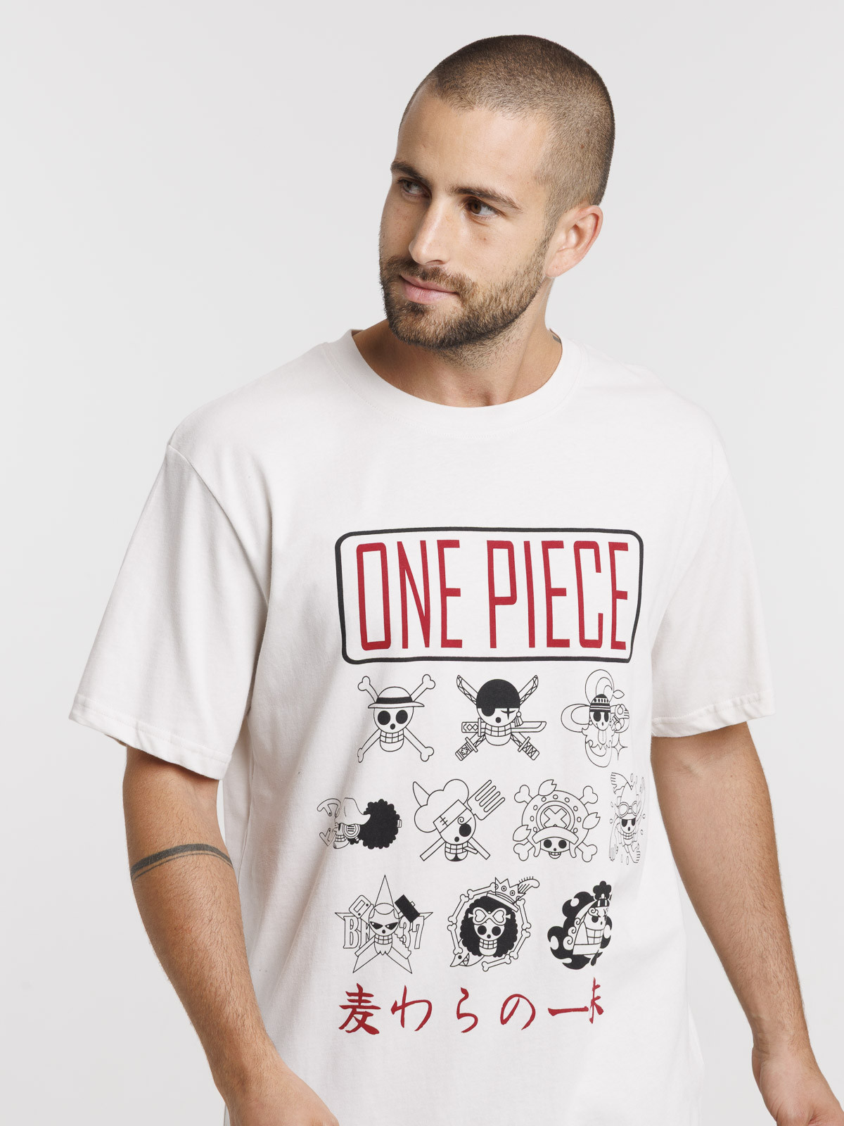 T-shirt One piece homme coloris craie
