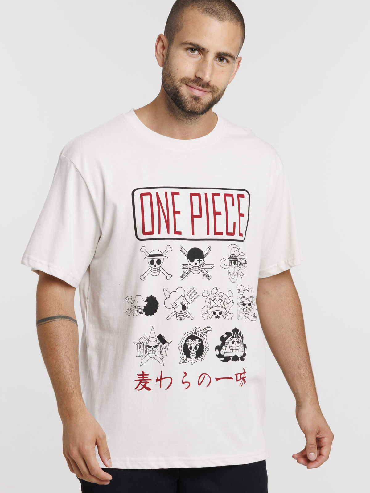 T-shirt One piece homme coloris craie