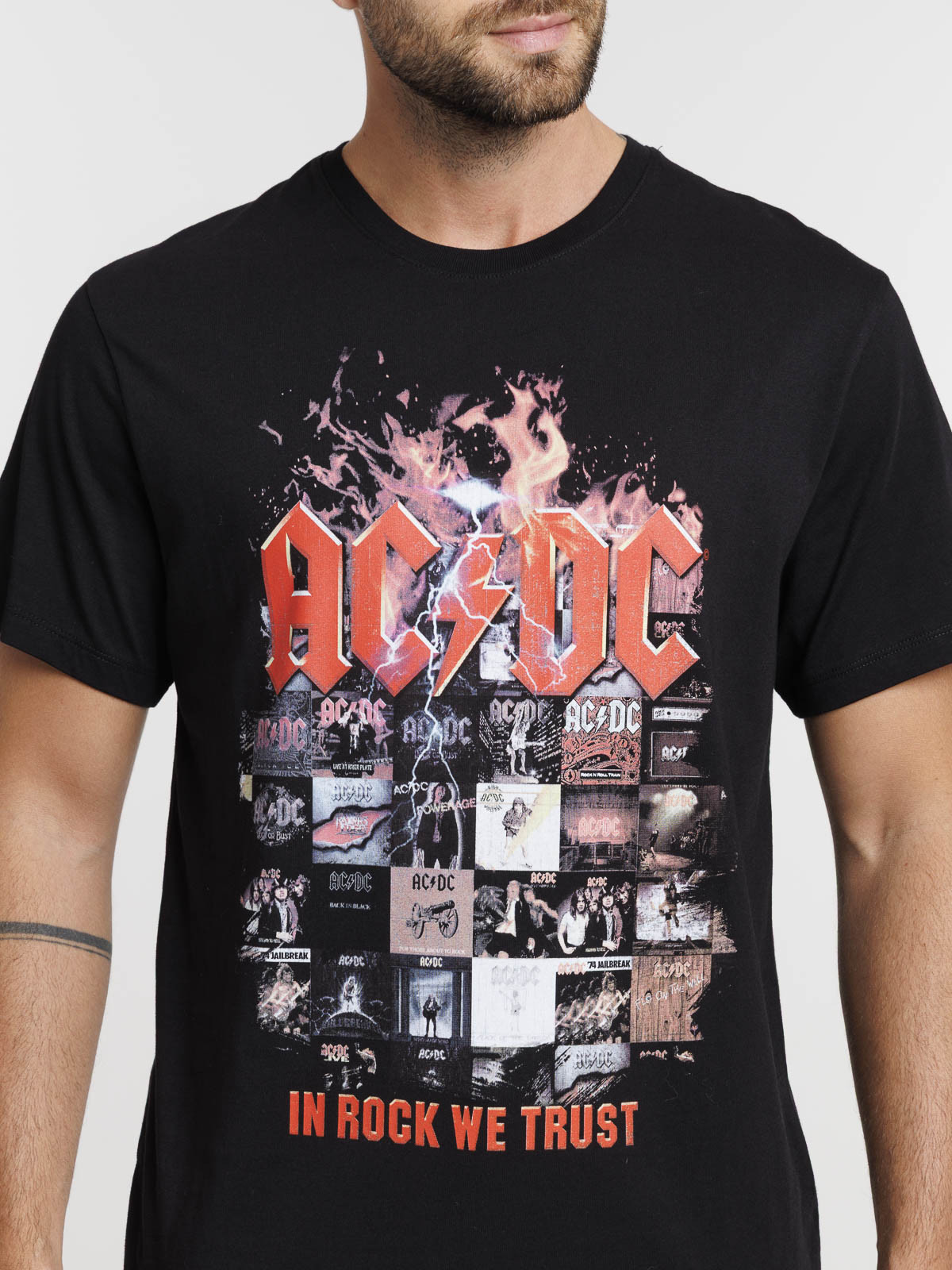 Tee-shirt noir ACDC homme