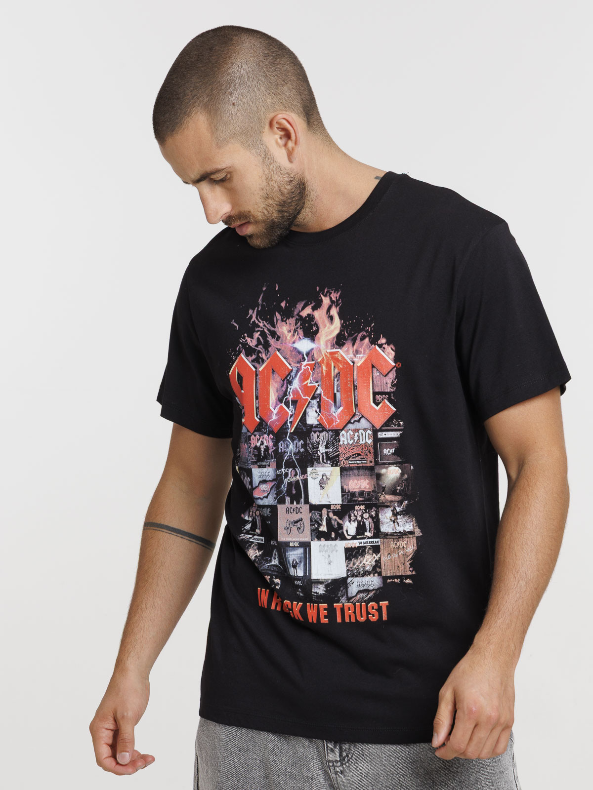 Tee-shirt noir ACDC homme