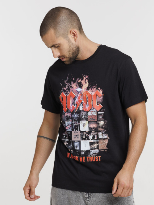 Tee-shirt noir ACDC homme