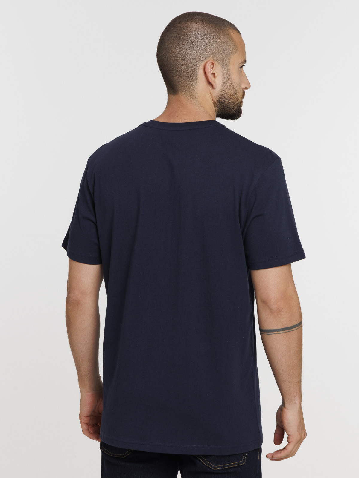 T-shirt Homer Simpson marine navy homme