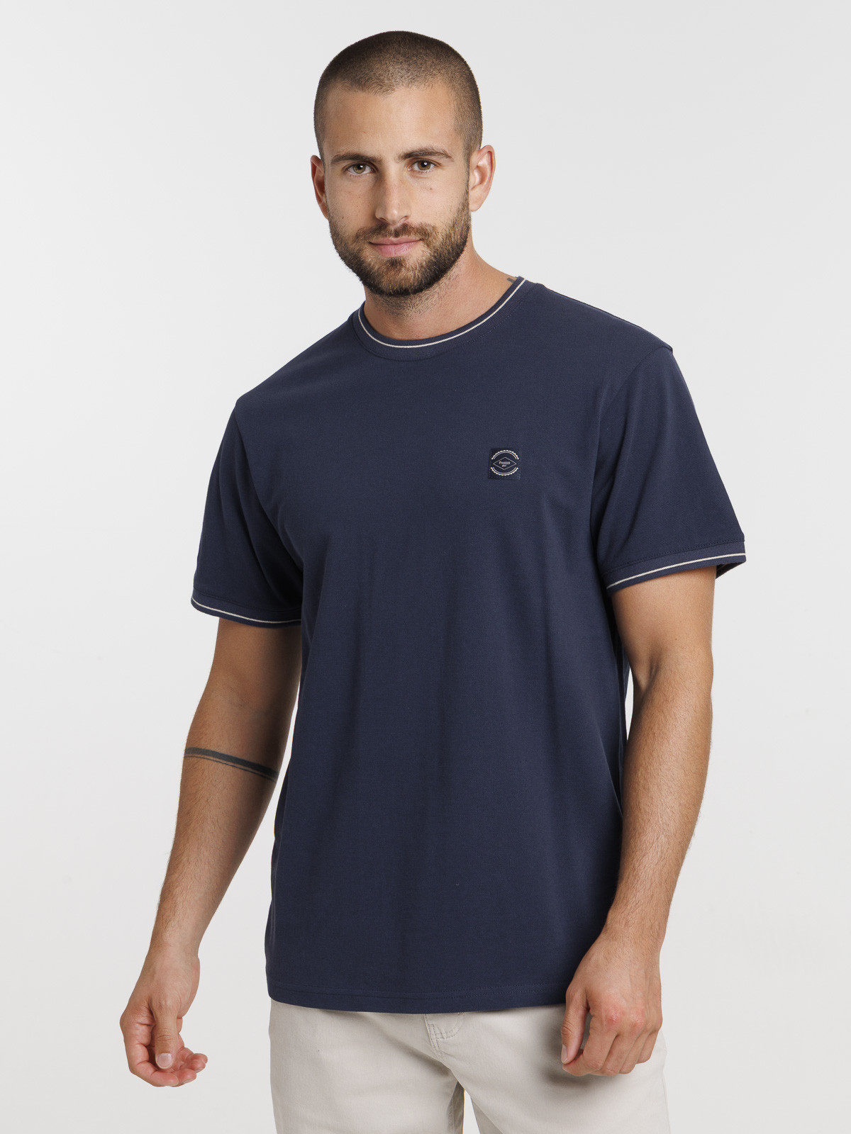 T-shirt détails contrastés homme