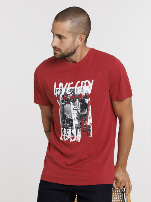 T-shirt homme imprimé devant